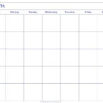 Printable Blank Calendar Blank Calendar Pages Blank Calendar