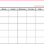 Printable Blank Calendar Templates