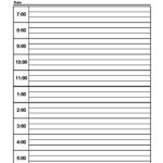 Printable Blank Daily Schedule Template 6 TEMPLATES EXAMPLE