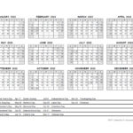 Printable Yearly Calendars 2022 Free Letter Templates