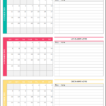 Quarterly Calendar 2021 Excel Template Planner Spreadsheet Etsy