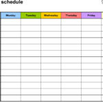 Remarkable 6 Week Blank Calendar Template Weekly Calendar Template