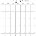 Simple Elegant Vertical 2021 Monthly Calendar Pretty Printables