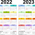 1 Page Printable 2023 Calendar Calendar Inspiration Design