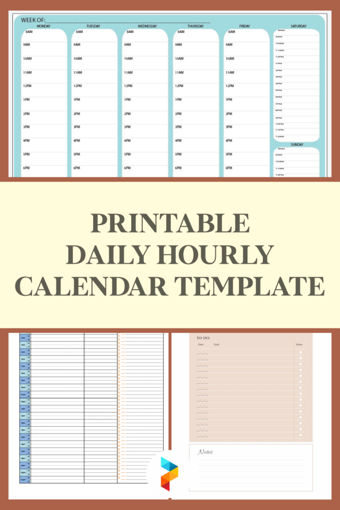 10 Best Printable Daily Hourly Calendar Template Printablee