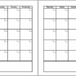 2 Page Monthly Calendar Blank Monthly Calendar Template Blank