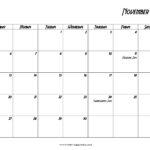 20 November 2022 Calendar Printable US Holidays Blank Free PDF