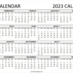 2022 2023 Academic Calendar Template Free Printable 2 Year Calendar