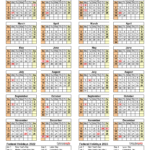 2022 2023 Two Year Calendar Free Printable Word Templates