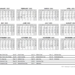 2023 PDF Yearly Calendar With Holidays Free Printable Templates