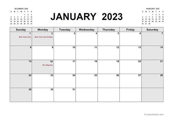 2023 Printable Calendar PDF Free Printable Templates