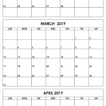 3 Month Blank Printable Calendar Template Printable