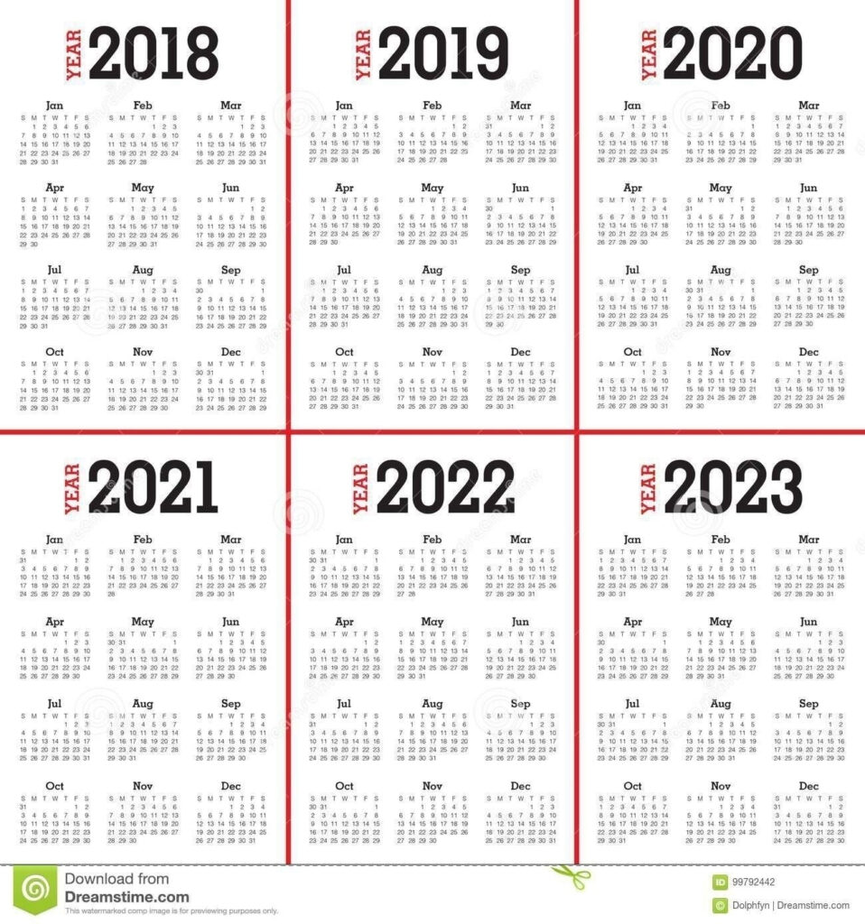 3 Year Calendar Printable 2021 2022 2023 Month Calendar Printable