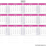 38 Free Printable 2022 Yearly Calendar Printable Gif My Gallery Pics