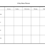 5 Day Weekly Planner Printable Scope Of Work Template Weekly