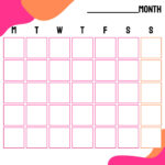 7 Best Kindergarten Monthly Calendar Printable Printablee