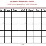 7 Day Week Blank Calendar Printable Calendar Inspiration Design