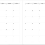 A5 Calendar Printable Calendar Printables Monthly Calendar Template