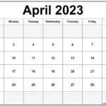 April 2023 Calendar Free Printable Calendar Templates