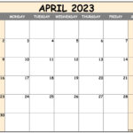 April 2023 Calendar Free Printable Calendar Templates