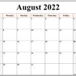 August 2022 Calendar Free Printable Calendar Templates