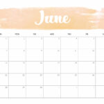 Best Free June 2020 Blank Calendar Printable Templates PDF Notes Word