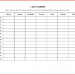 Blank 7 Day Calendar Template Example Calendar Printable