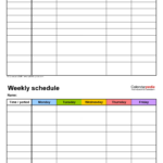 Blank Academic Week By Week Calendar Calendar Template Printable