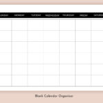 Blank Calendar Calendar Printable JPG PDF