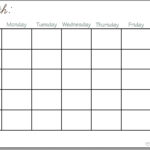 Blank Calendar Chart For Classrooms Template Calendar Printable