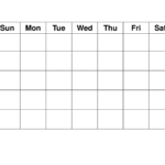Blank Calendar Grid Printable Example Calendar Printable