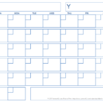 Blank Calendar With A Boxed Grid Printable Calendar Grid Printable