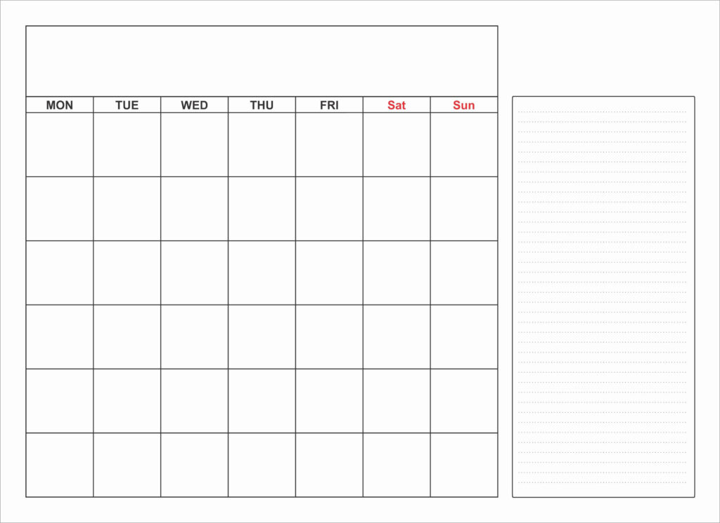 Blank Monthly Calendar Template Pdf Awesome Blank Calendar Template 