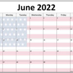 Collection Of June 2022 Photo Calendars With Image Filters