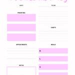 Daily Planner Templates WORD EXCEL PDF