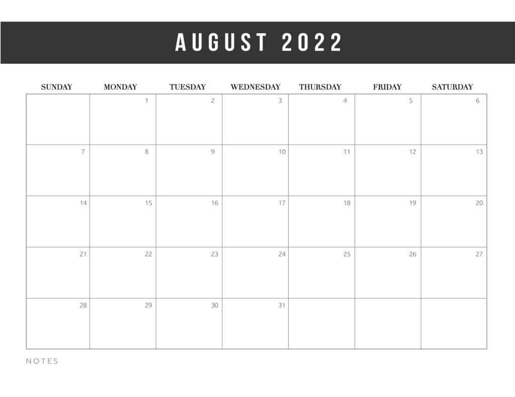 Free Printable 2022 Calendar Template World Of Printables