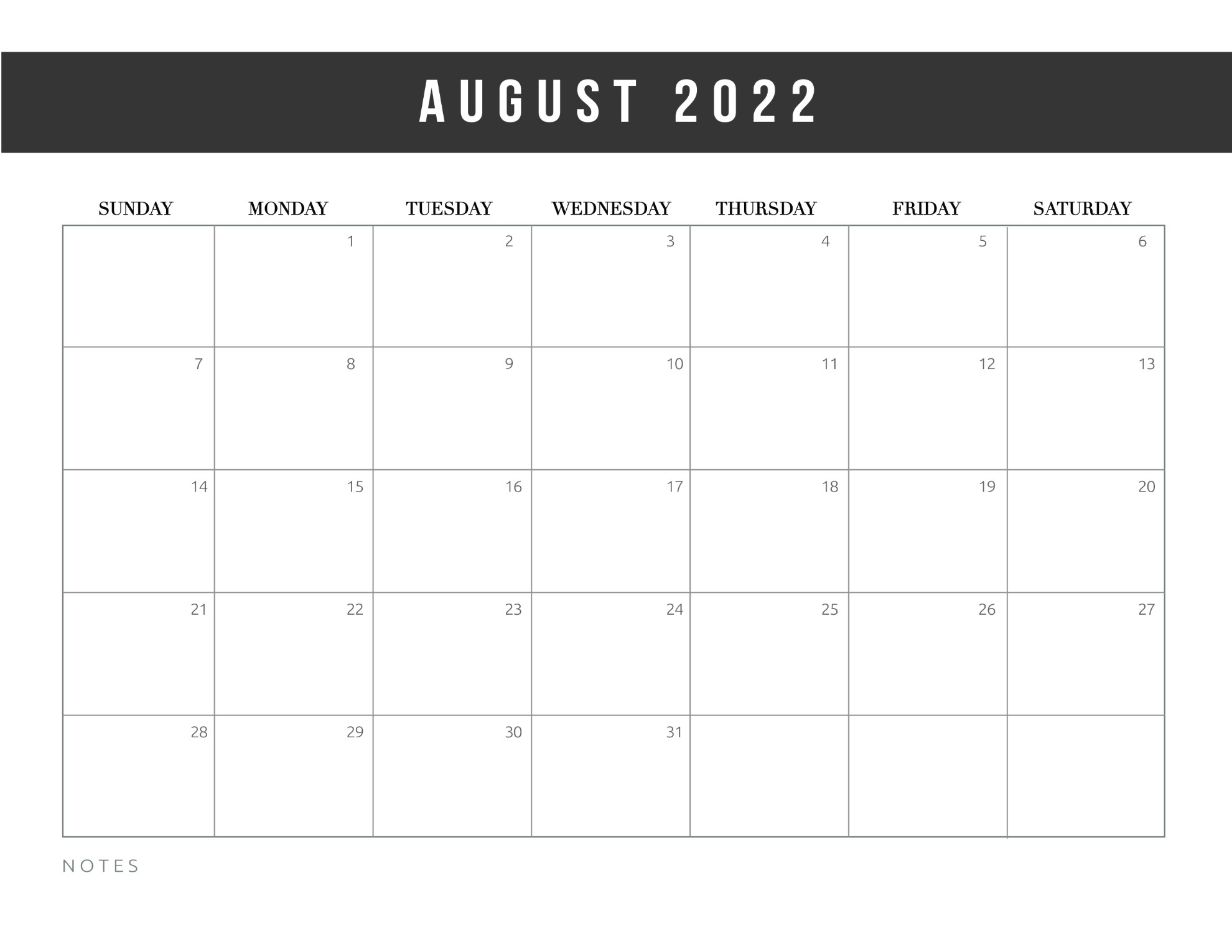 Free Printable 2022 Calendar Template World Of Printables