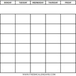 Free Printable Blank Calendar 2020