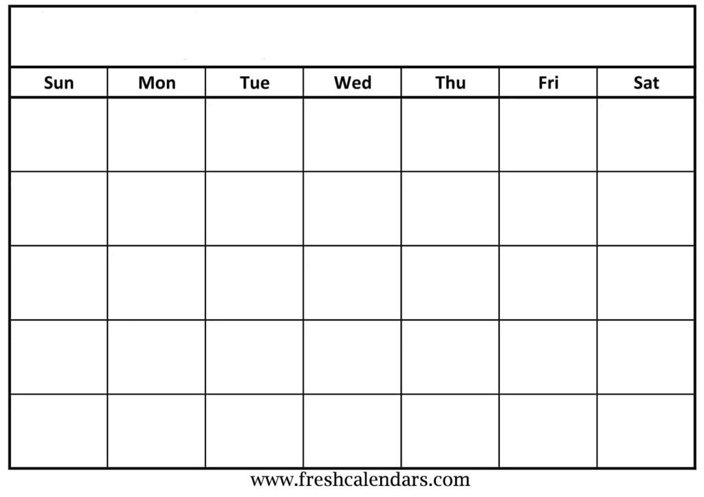 Free Printable Calendar Grid Month Calendar Printable