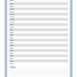 Free Printable Daily Planner Calendar Template Daily Calendar