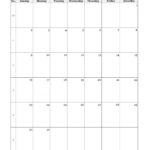 January Calendar 2022 Simple Design With Large Box On Each Day For