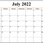 July 2022 Calendar Free Printable Calendar Templates