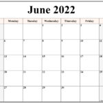 June 2022 Calendar Free Printable Calendar Templates