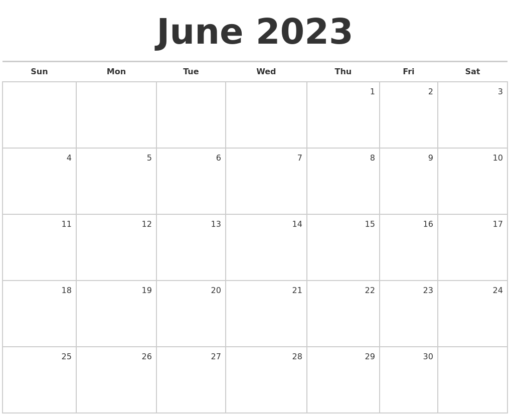 Blank Monthly Calendar 2023 Printable 2022 - FreeBlankCalendar.com