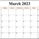 March 2023 Calendar Free Printable Calendar