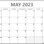 May 2023 Calendar Free Printable Monthly Calendars