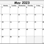 May 2023 Calendar Free Printable Monthly Calendars