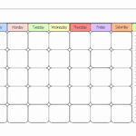 Month At A Glance Blank Calendar Template Example Calendar Printable