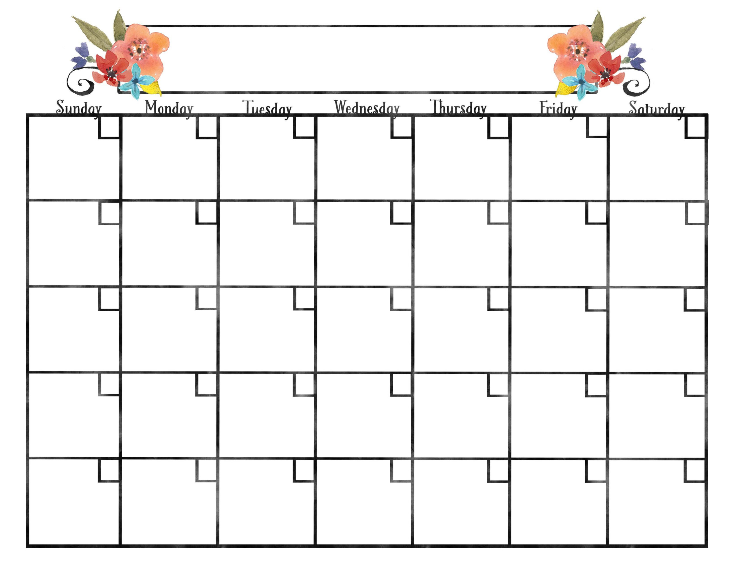 Monthly Calendars Kkeeler