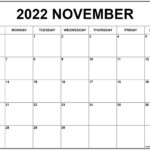 November 2022 Calendar Free Printable Calendar Templates